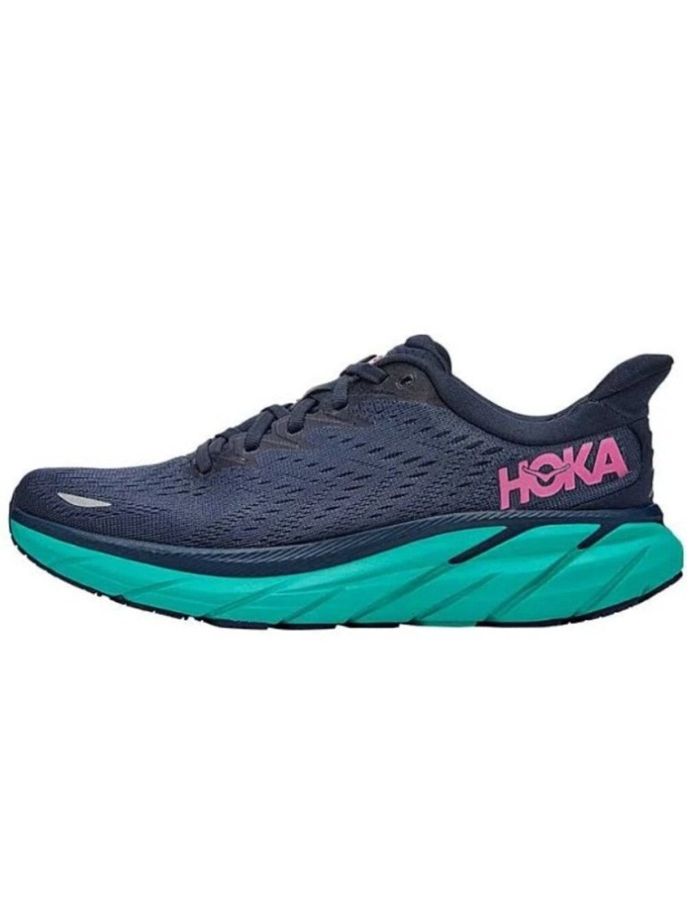 NEW Hoka Clifton 8 Navy Teal Women's Size US 9 EU 41 1/3 Outer Space Atlantis